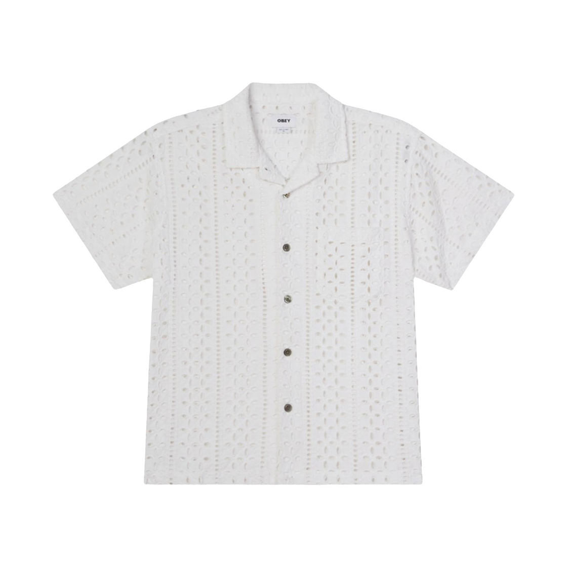 오베이 에어즈 우븐 셔츠 화이트(Obey Ayers Woven Shirt White) - 1