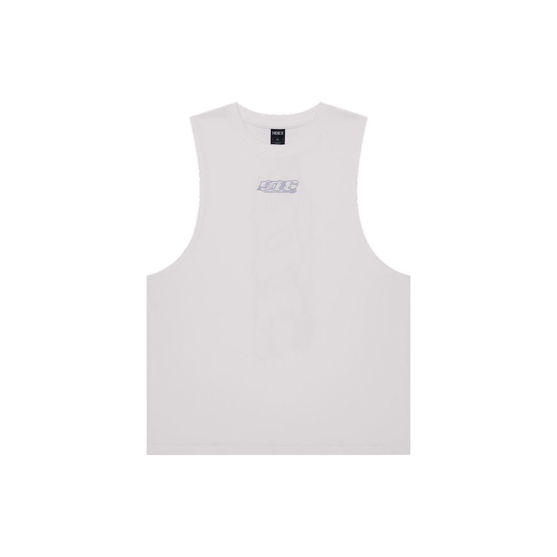 H3AM1MLSL090WH HDEX Clear 916 Back Logo Sleeveless White