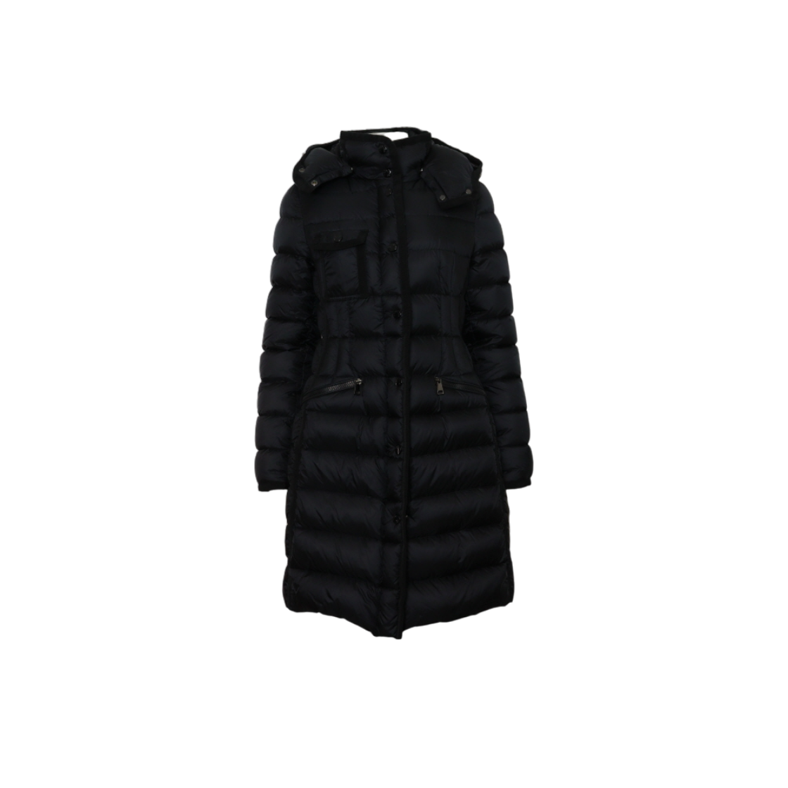 ITW6LFBA99KP Moncler Black Hermine Women's Long Down Jacket