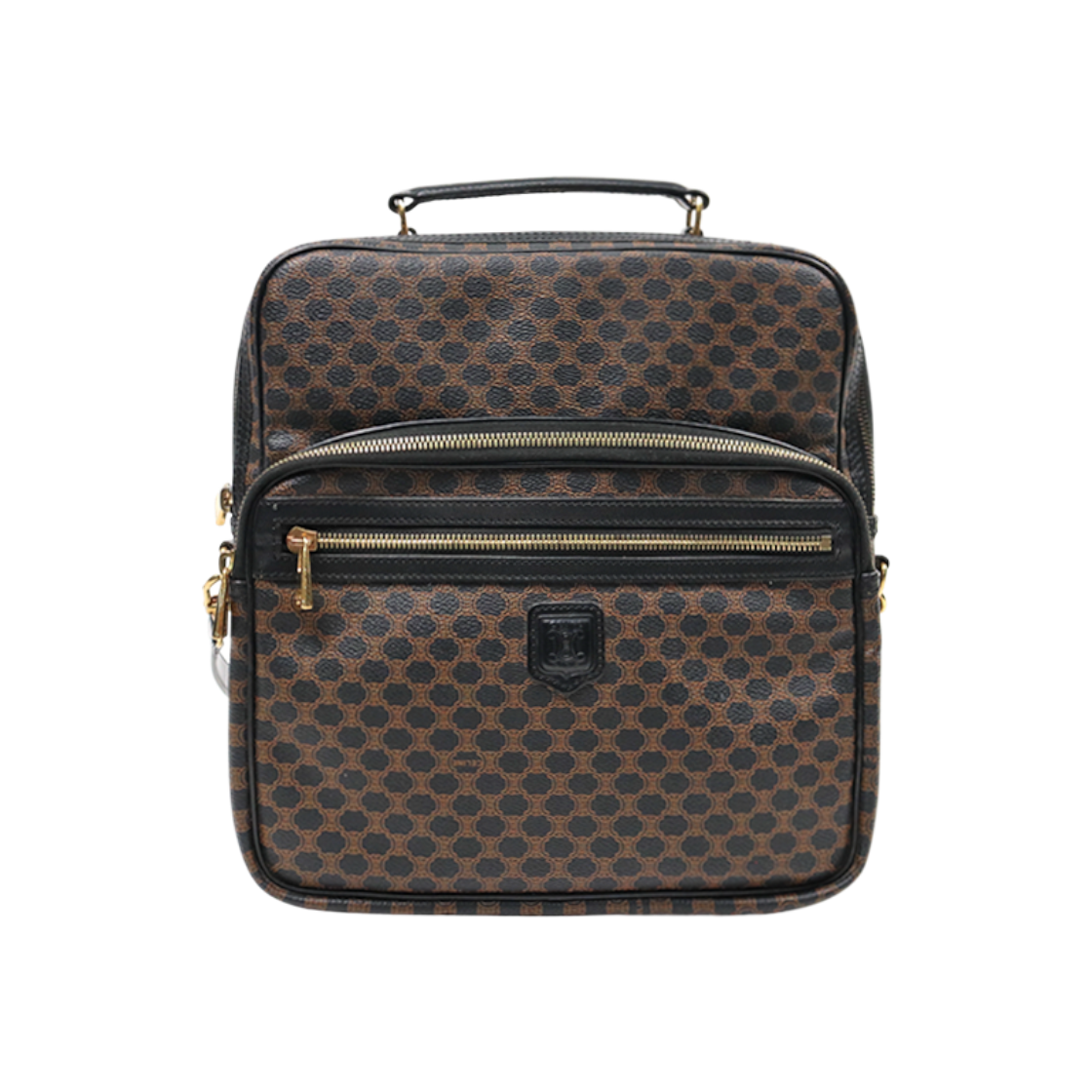 ITMOLLC6NWVG Celine Black Macadam Pocket 2-Way Bag A-A48302