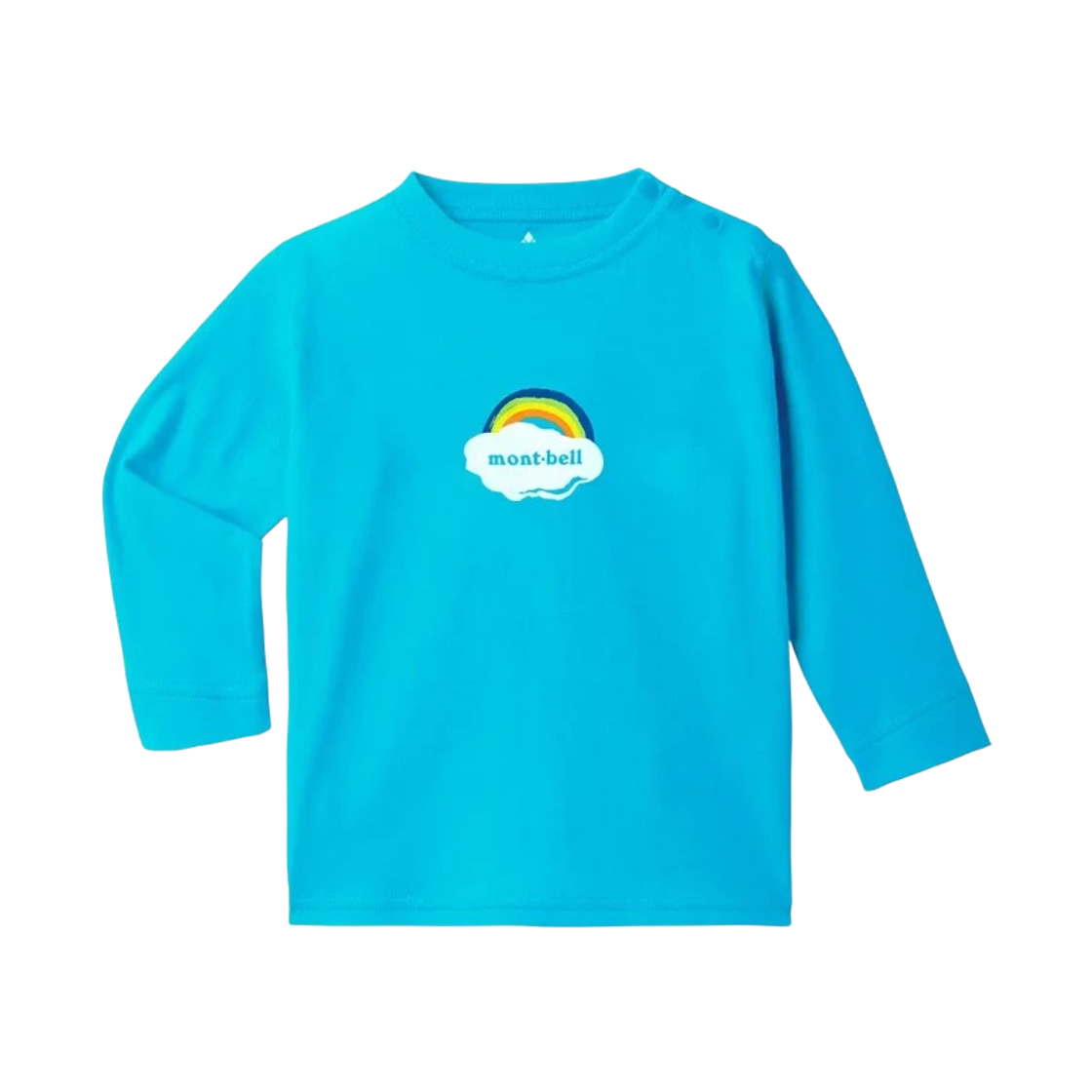 2104769 (Baby) Montbell Cotton Rainbow Long Sleeve T-Shirt Turquoise