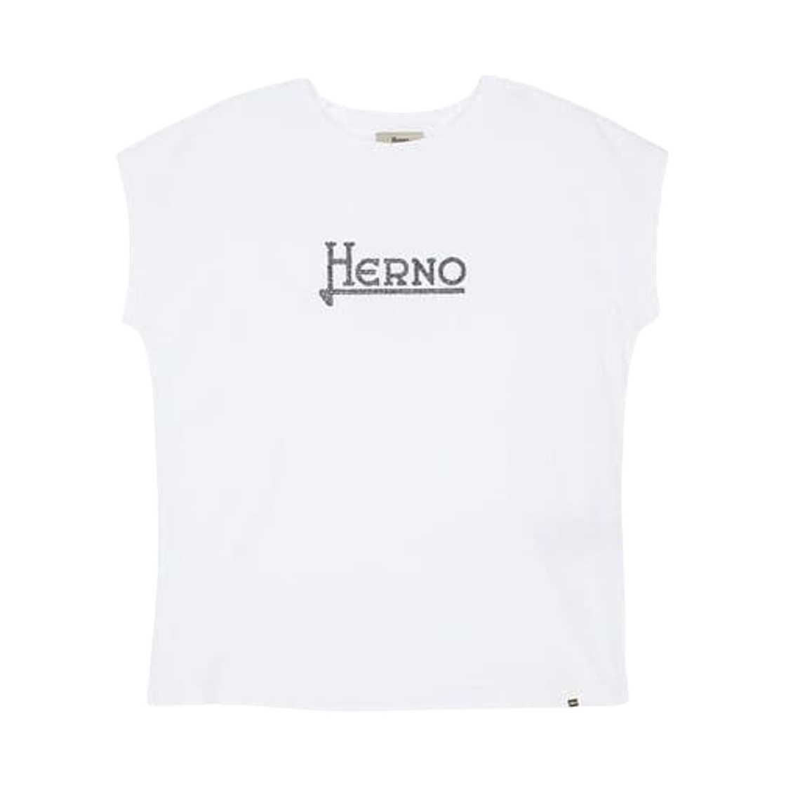 (W) 에르노 코튼 티셔츠 화이트((W) Herno Cotton T-Shirt White)