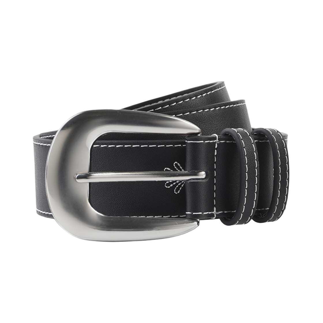 DMNT26SSAC001 Dominant Heritage Embroidery Belt Black