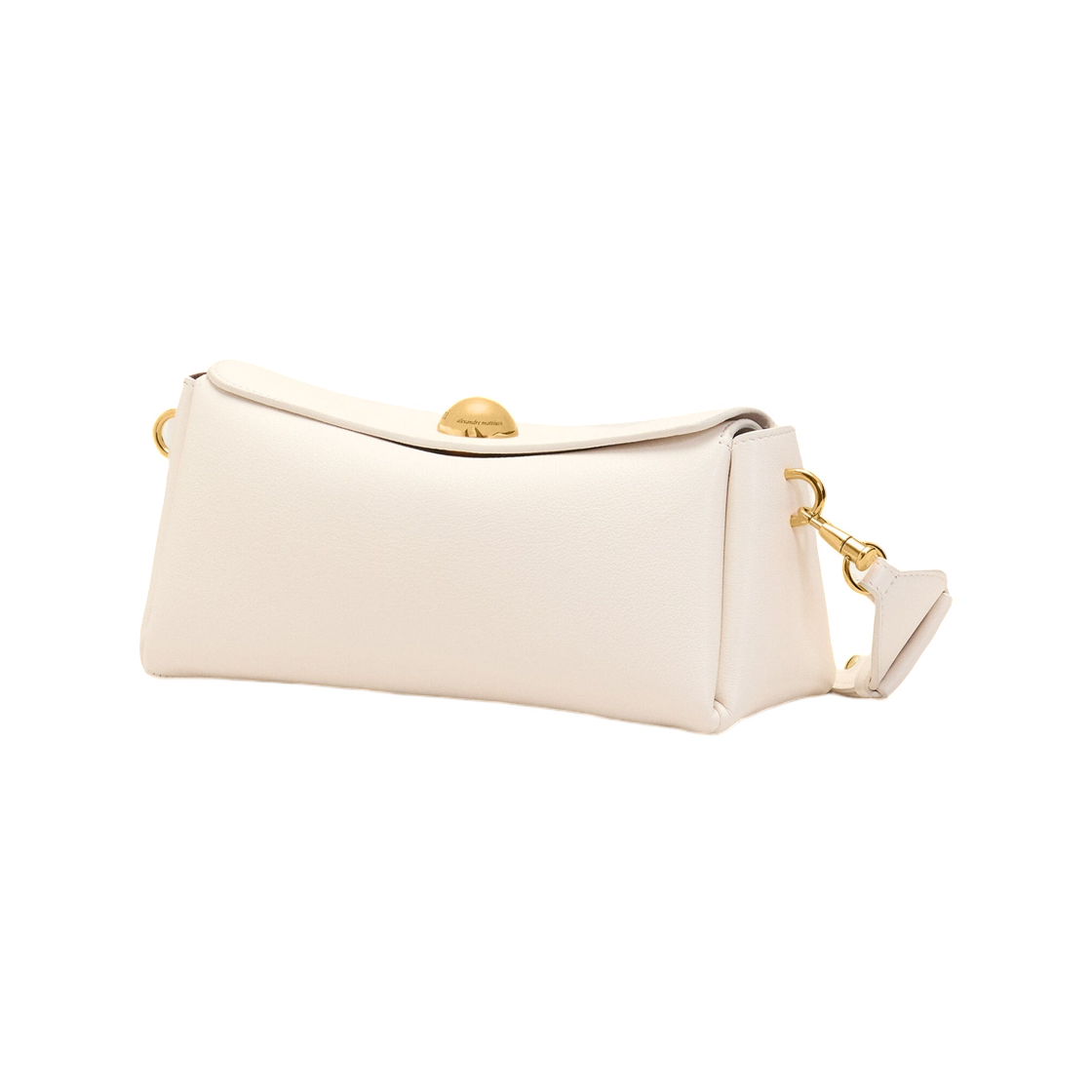 아미 화이트 카우 레더 카루젤 백 화이트 크림(AMI White Cow Leather Carrousel Bag White Cream) - 2