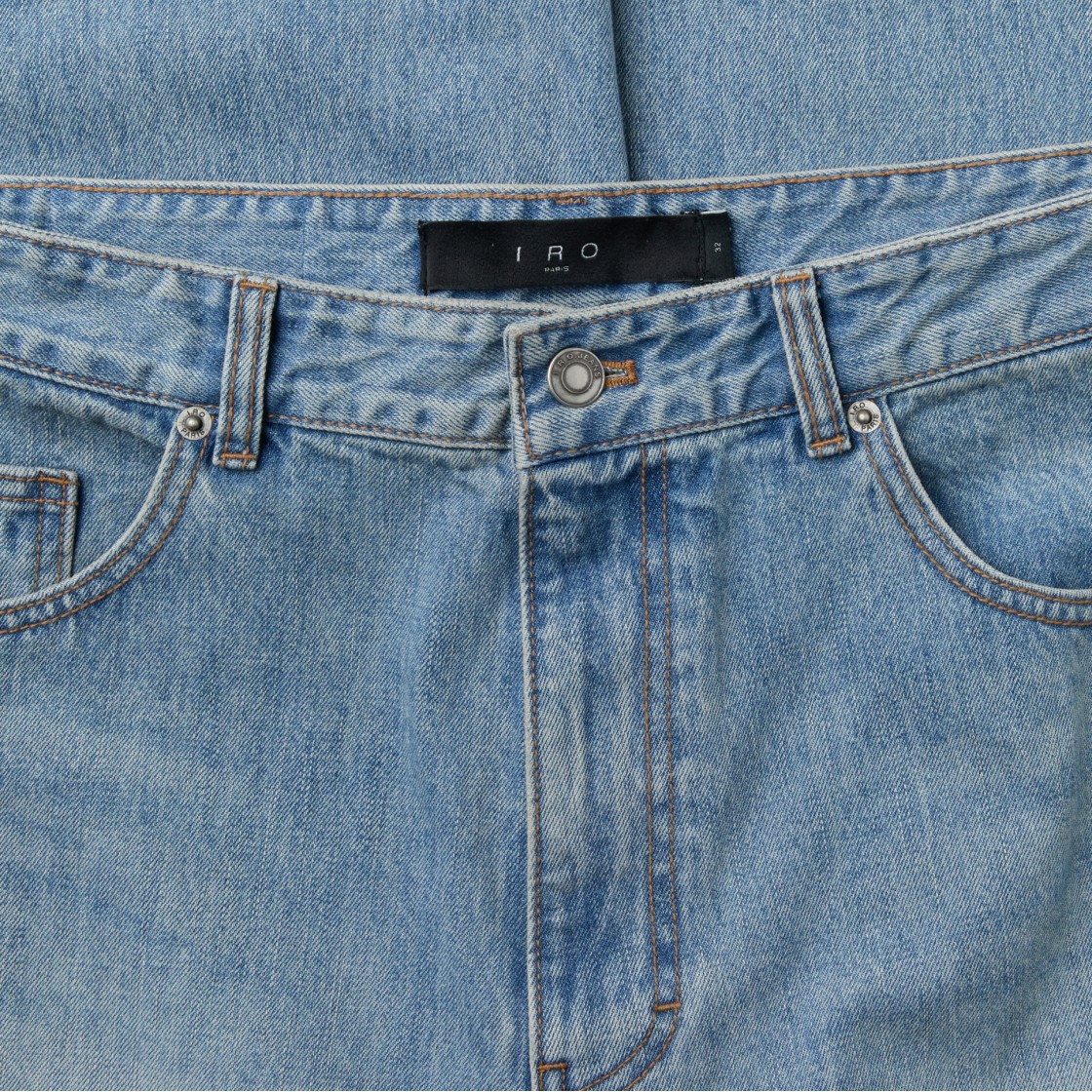 이로 그리자이유 와이드 데님 팬츠 블루(IRO Grisaille Wide Denim Pants Blue) - 4