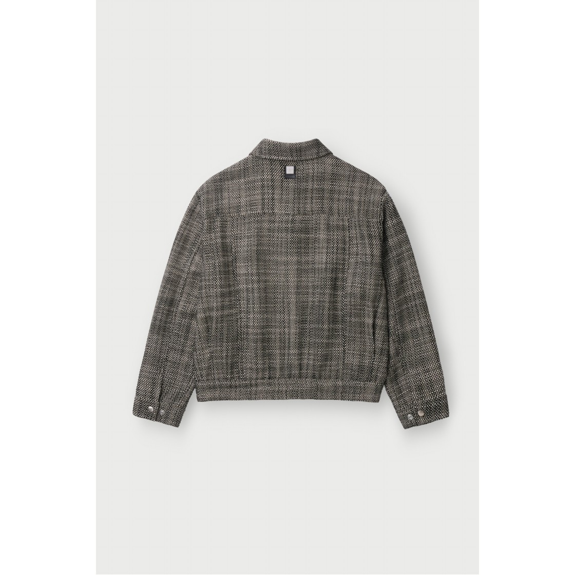 이로 갈레트 트위드 집업 카라 블루종 블랙패턴(IRO Galet Tweed Zip-Up Collared Blouson Pattern Black) - 3