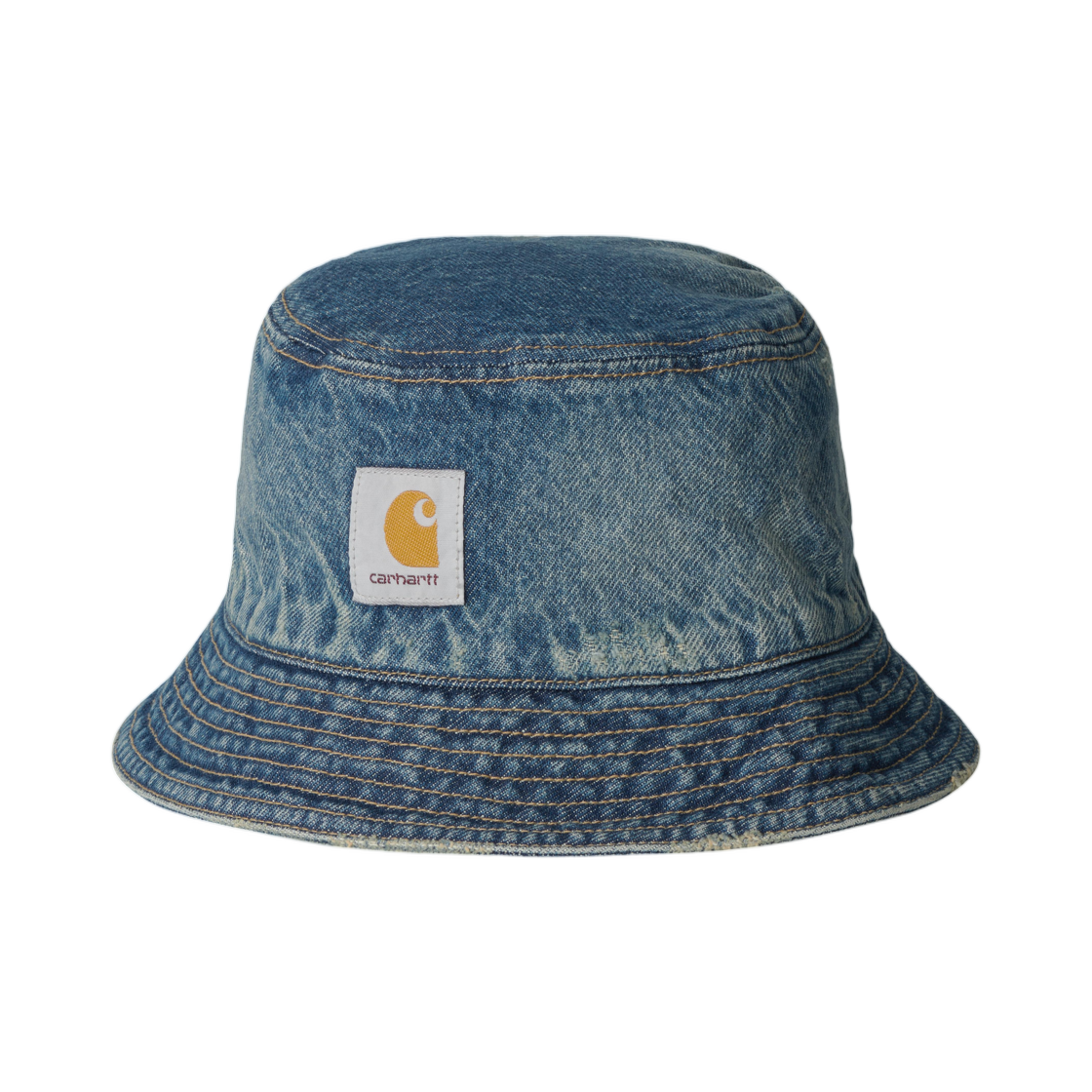 I036334-01-B7 Carhartt WIP Aden Bucket Hat Blue Grind Washed