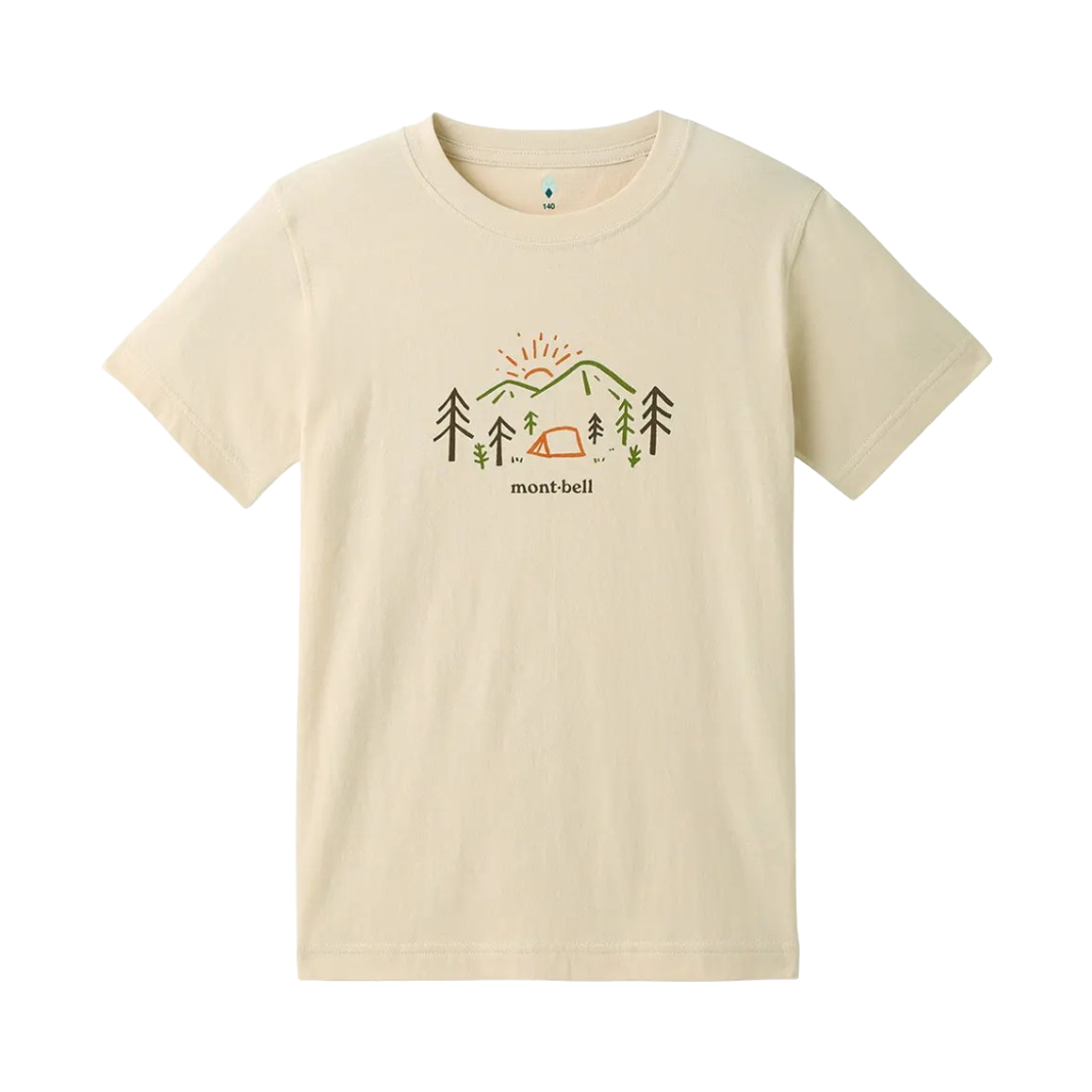 2104750 (Kids) Montbell Cotton Yama No Asa T-Shirt Ivory