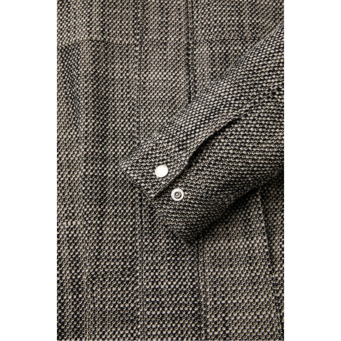 이로 갈레트 트위드 집업 카라 블루종 블랙패턴(IRO Galet Tweed Zip-Up Collared Blouson Pattern Black) - 5