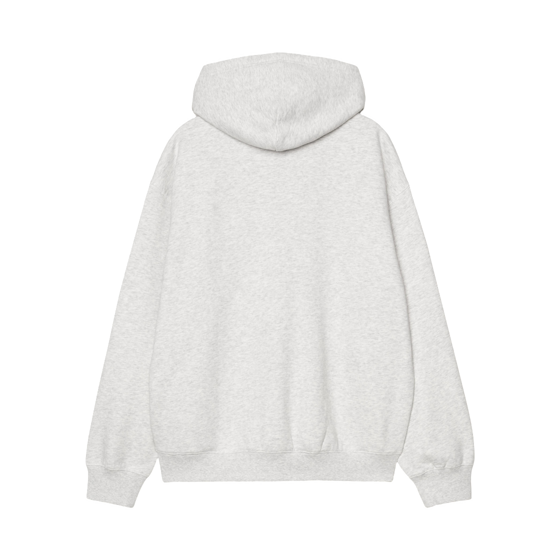 칼하트 WIP 후드 WIP 라벨 스웨트 자켓 애쉬 헤더(Carhartt WIP Hooded WIP Label Sweat Jacket Ash Heather) - 2