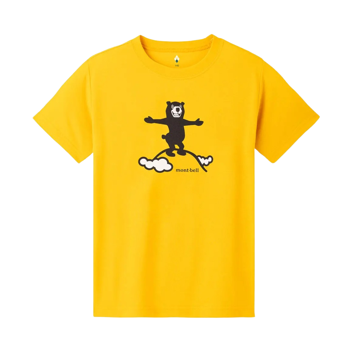1114803 (Kids) Montbell Wickron Summit T-Shirt Yellow