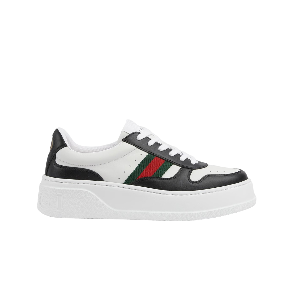 848307-AAE0H-1097 (W) Gucci Chunky Sneakers Black White Leather
