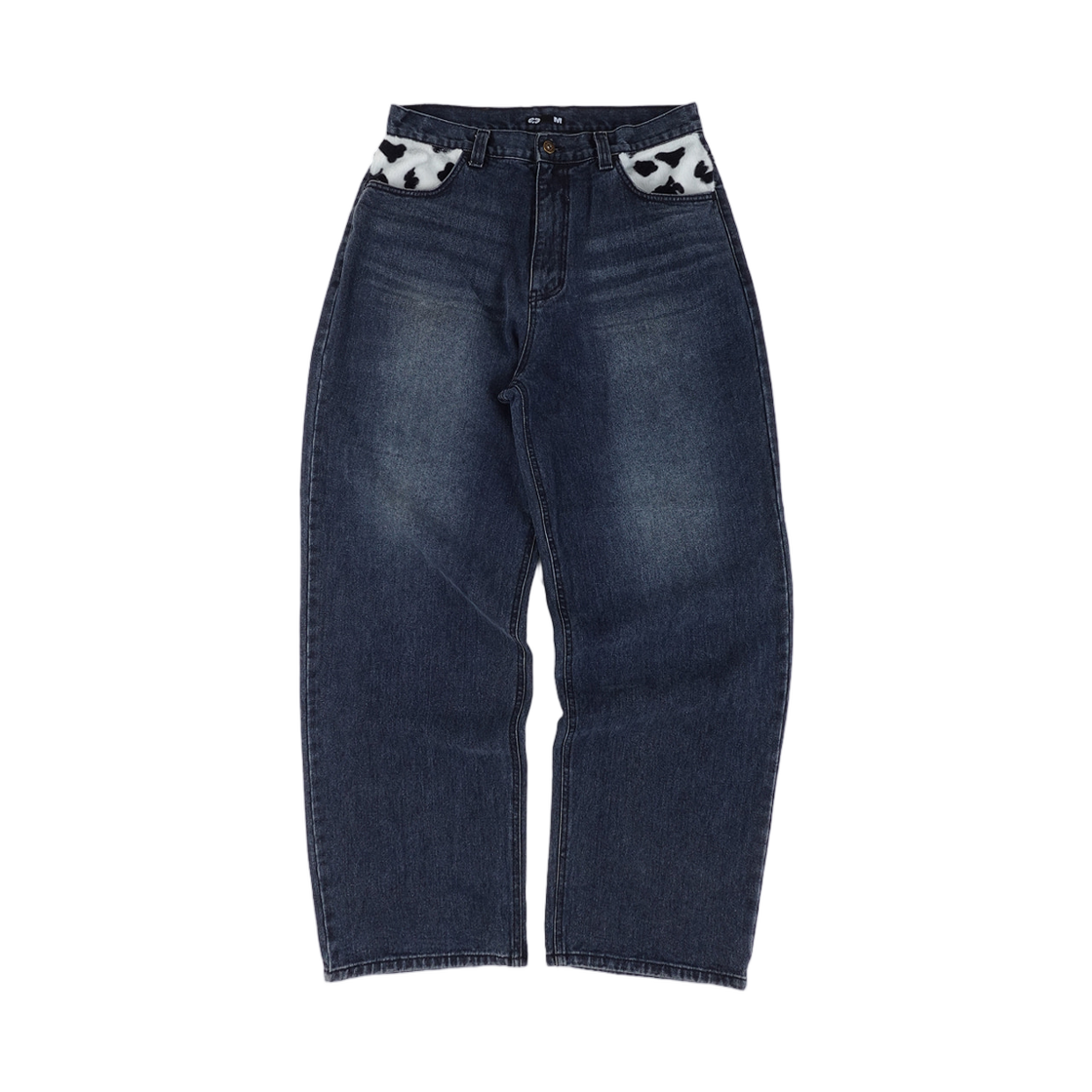 - ERTR Cow Star Denim Pants Blue