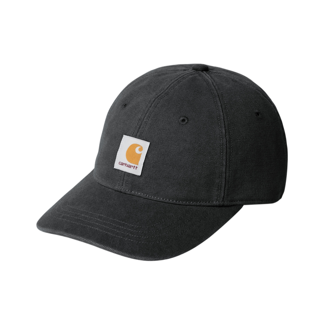 칼하트 WIP 캔버스 캡 블랙 스톤 워시드(Carhartt WIP Canvas Cap Black Stone Washed)