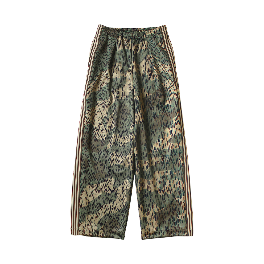 K2510LP133 Kapital Smooth Jersey Rain Camo Baggy Track Pants Rain Camouflage