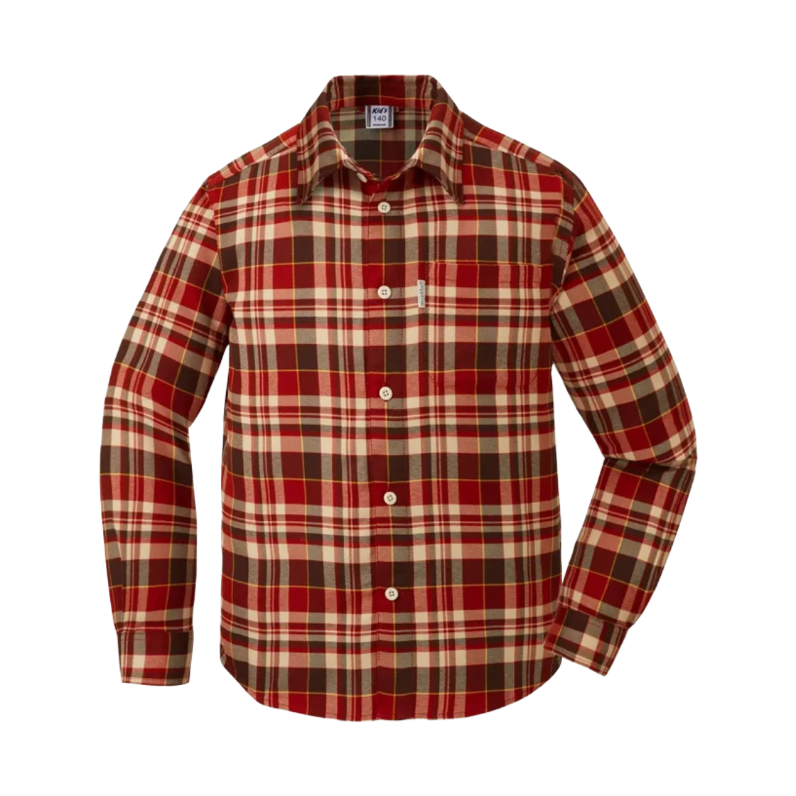 1114612 (Kids) Montbell Wickron O.D. Shirt Wine Red