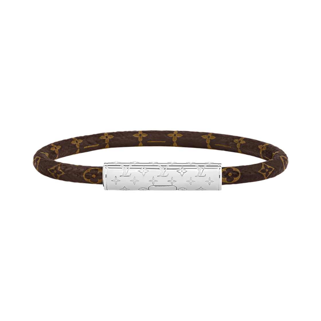 M4858F (W) Louis Vuitton LV Confidential Bracelet Monogram Palladium