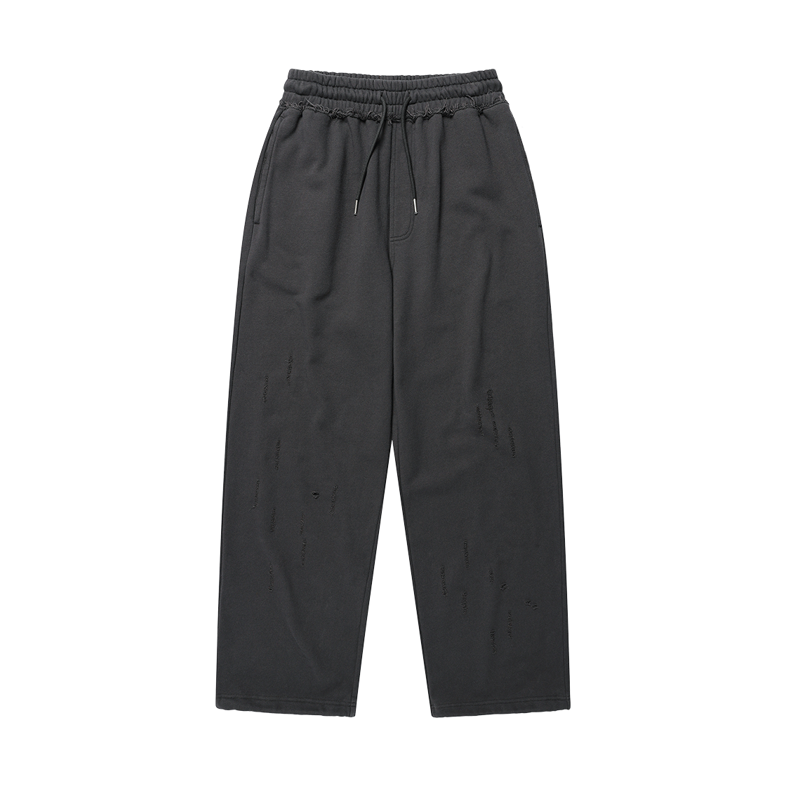 VH2GSUPA00ACH Thevinylhouse Damaged Sweat Pants Charcoal