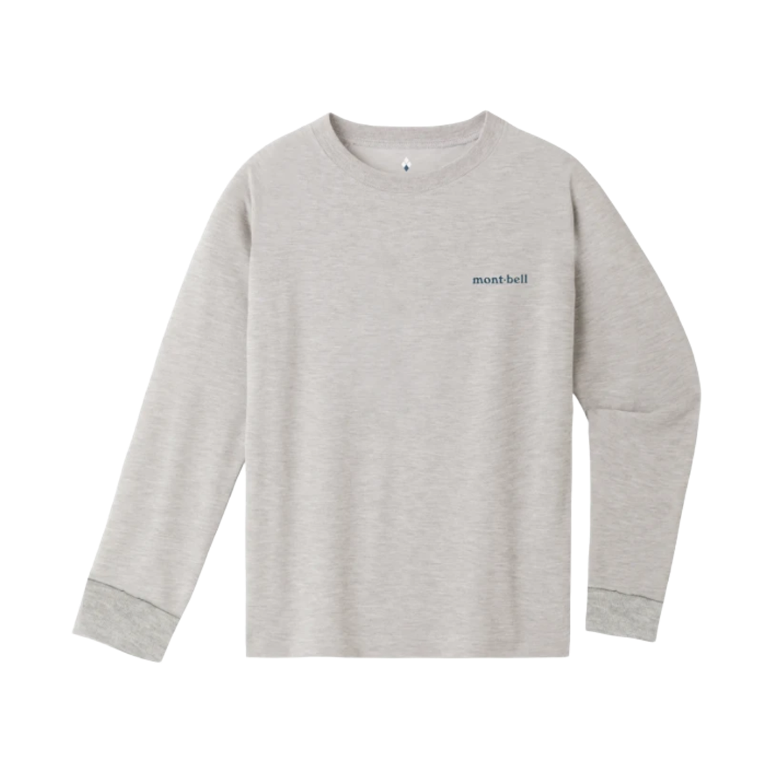 1114900 (Kids) Montbell Wickron Long Sleeve T-Shirt Light Gray