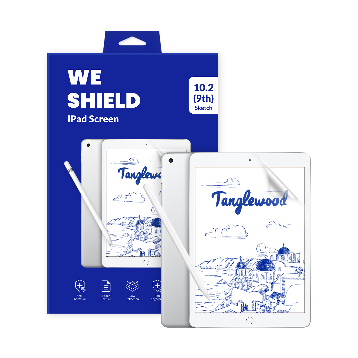 탱글우드 아이패드 10.2인치(7/8/9세대) 종이질감 액정보호필름(Tanglewood iPad 10.2-inch (7th/8th/9th Gen) Paper-Texture Screen Protector)