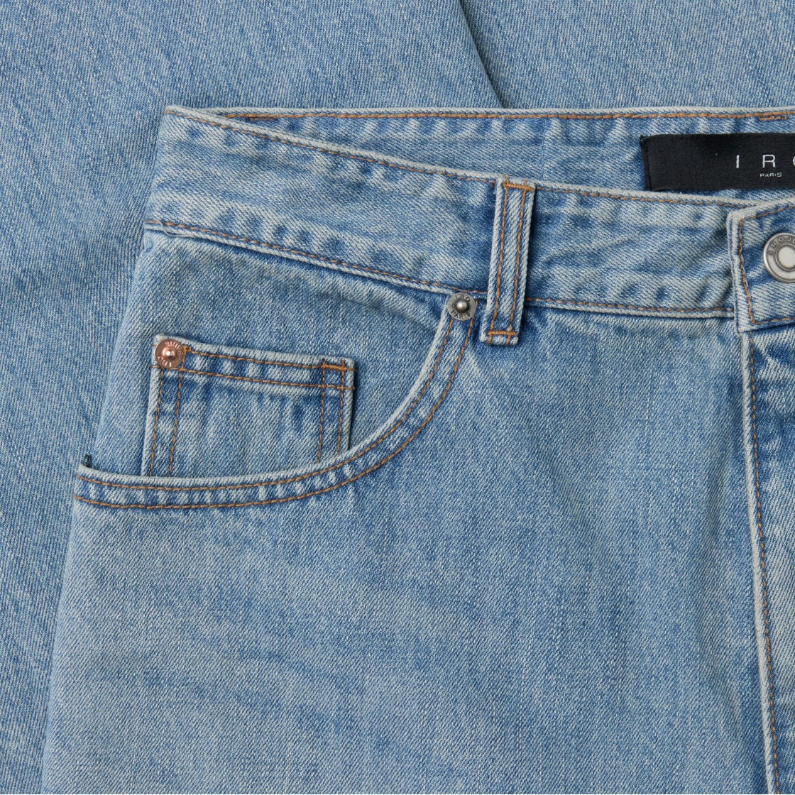이로 그리자이유 와이드 데님 팬츠 블루(IRO Grisaille Wide Denim Pants Blue) - 5