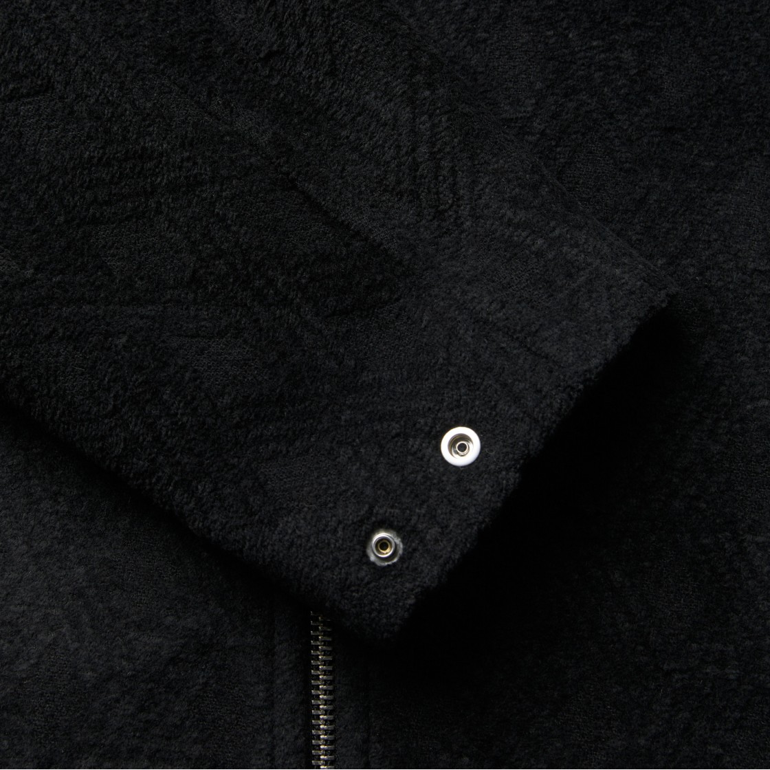 이로 에큐어 아가일 울 혼방 집업 자켓 블랙(IRO Ecuyer Argyle Wool-Blend Zip-Up Jacket Black) - 5