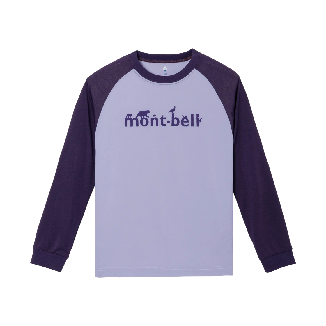 1114916 (Kids) Montbell Wickron Raglan Long Sleeve T-Shirt Lavender