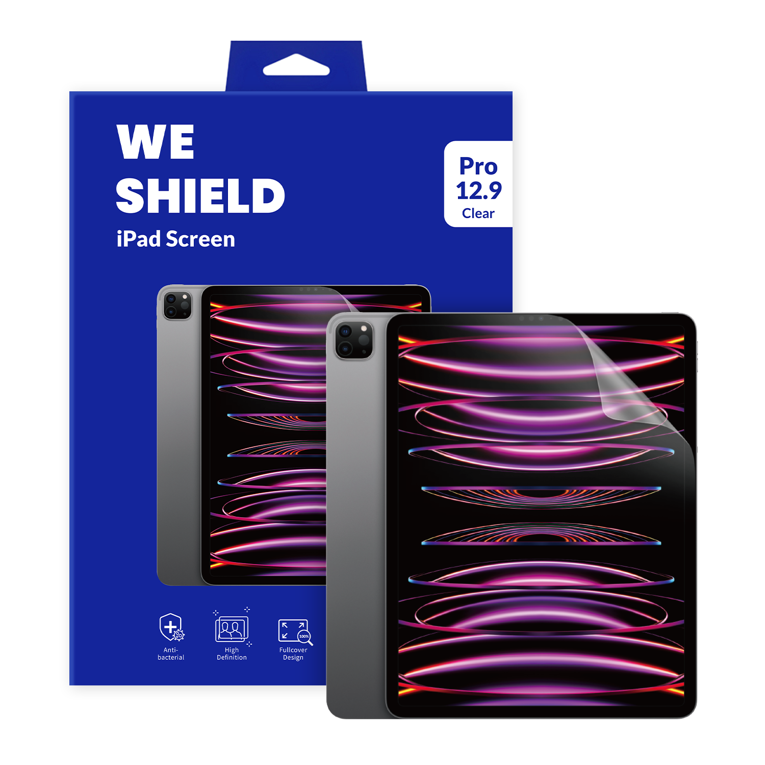 TW-SP02-PP12.9 Tanglewood Anti-bacterial Clear film iPad Pro 12.9