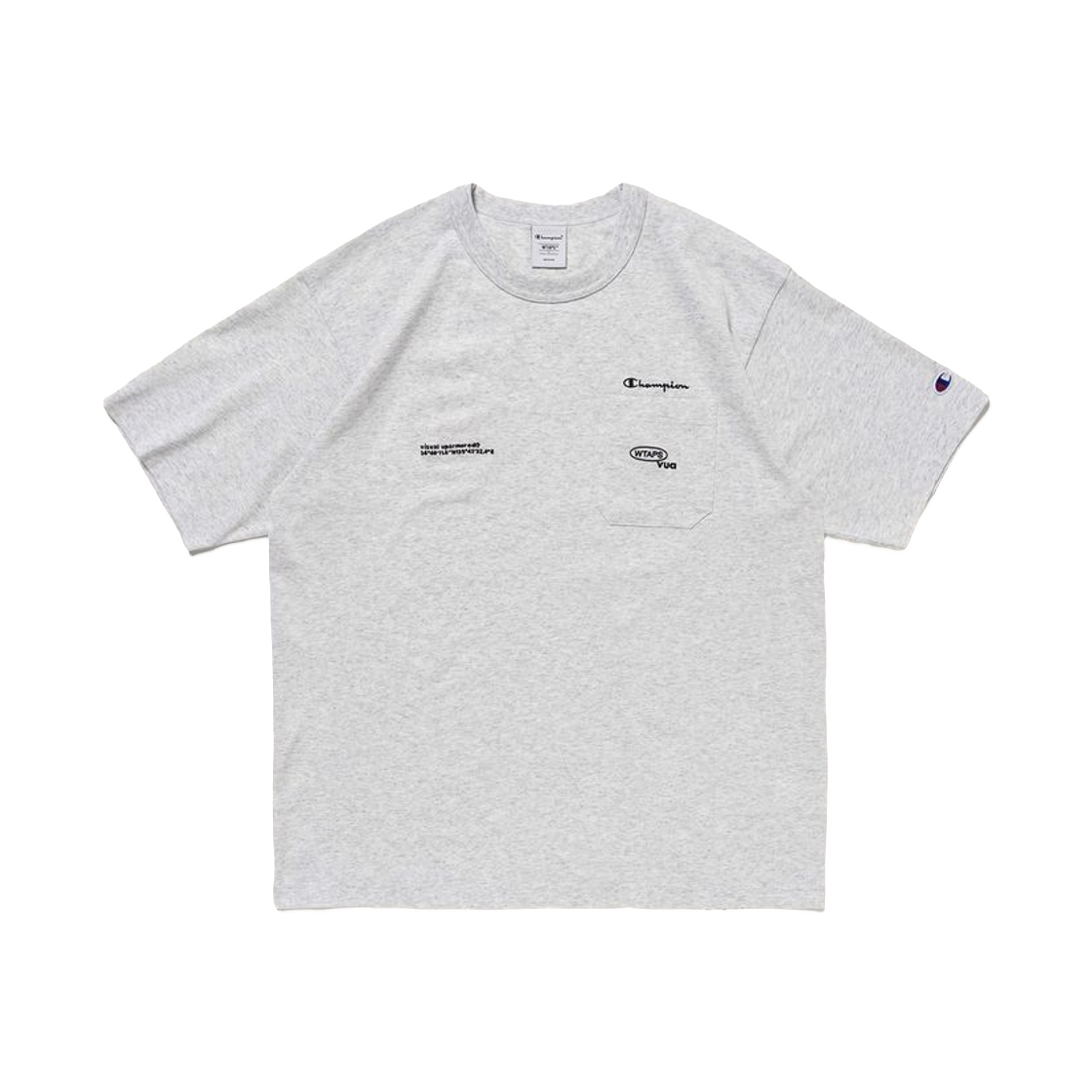 CHPU261JCSS088GR Champion x WTAPS Garment Washed T-Shirt Heather Grey