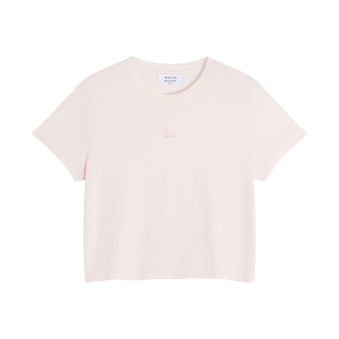 (W) 메종 키츠네 베이비 폭스 베이비 티셔츠 모브((W) Maison Kitsune Baby Fox Baby T-Shirt Mauve)