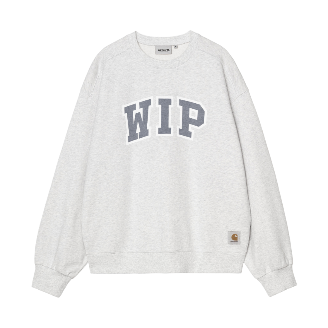 칼하트 WIP WIP 3 스웨트셔츠 애쉬 헤더 헤비 스톤 워시(Carhartt WIP WIP III Sweatshirt Ash Heather Heavy Stone Wash) - 1