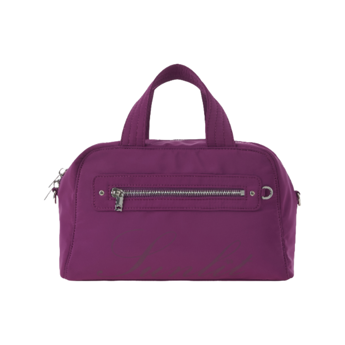 SSSBA2608 SUNLIT Lettering Cross Tote Bag Purple