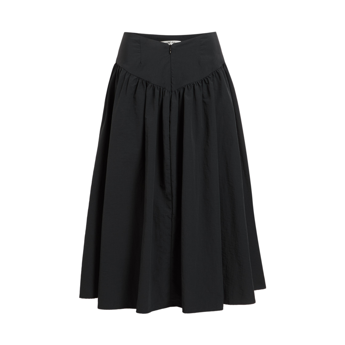 (W) 피치 덴 더 데바 미디 스커트 오닉스((W) Peachy Den The Deba Midi Skirt Onyx)