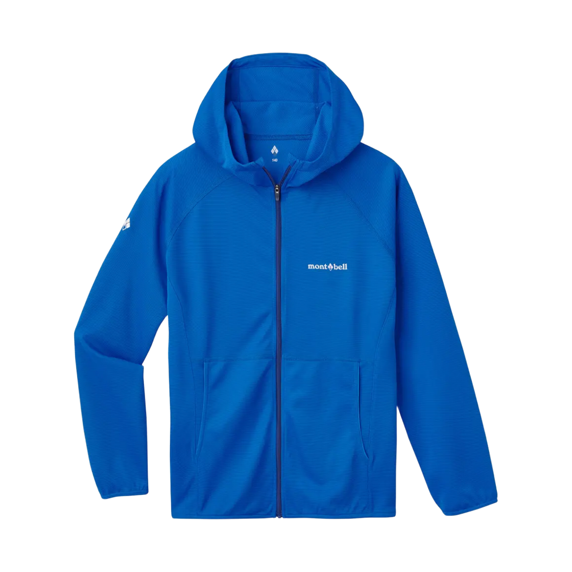 1114638 (Kids) Montbell Cool Full-Zip Hoodie Blue