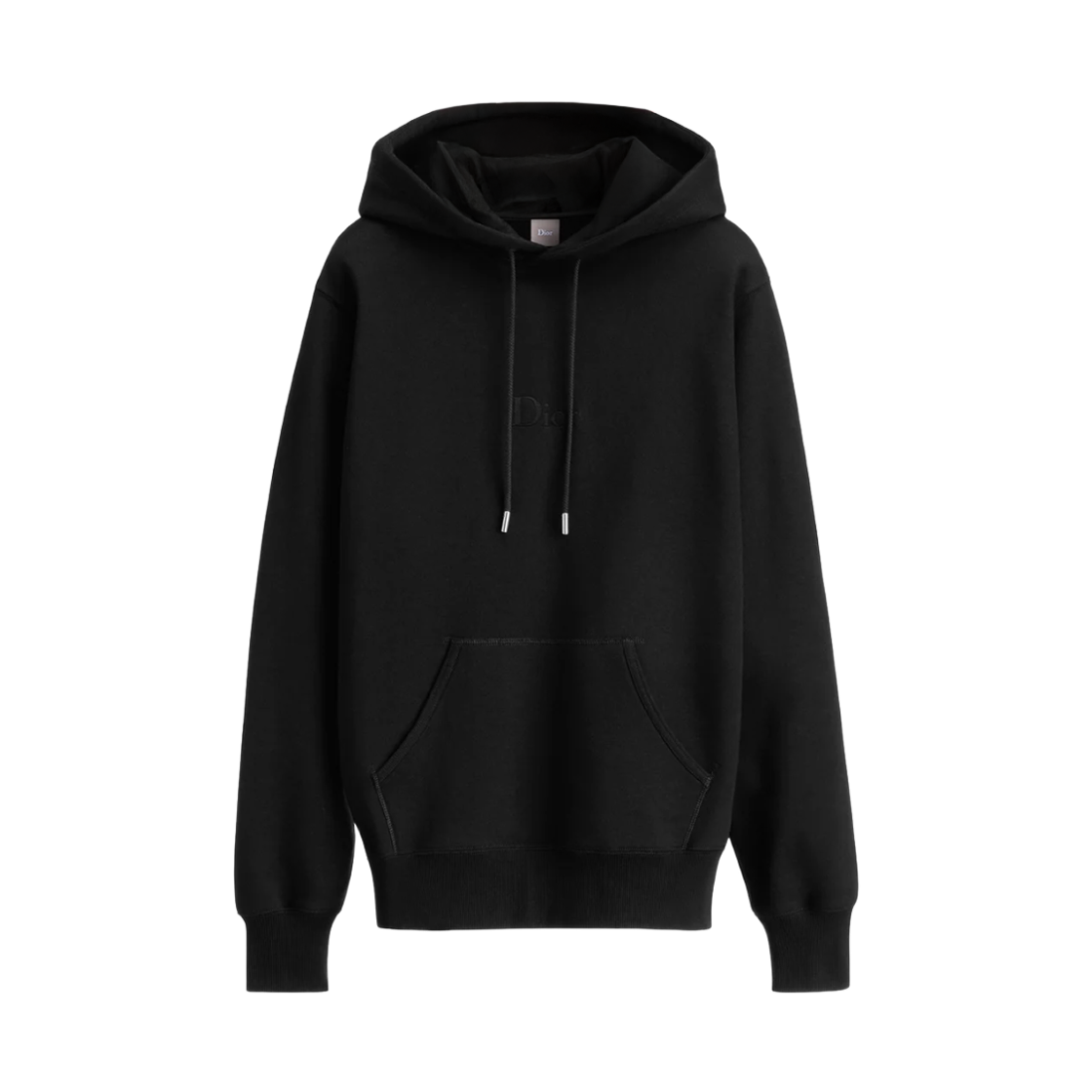 디올 자수 릴렉스드 핏 코튼 플리스 후드 스웨트셔츠 블랙(Dior Hooded Sweatshirt with Embroidery Relaxed Fit Cotton Fleece Black)