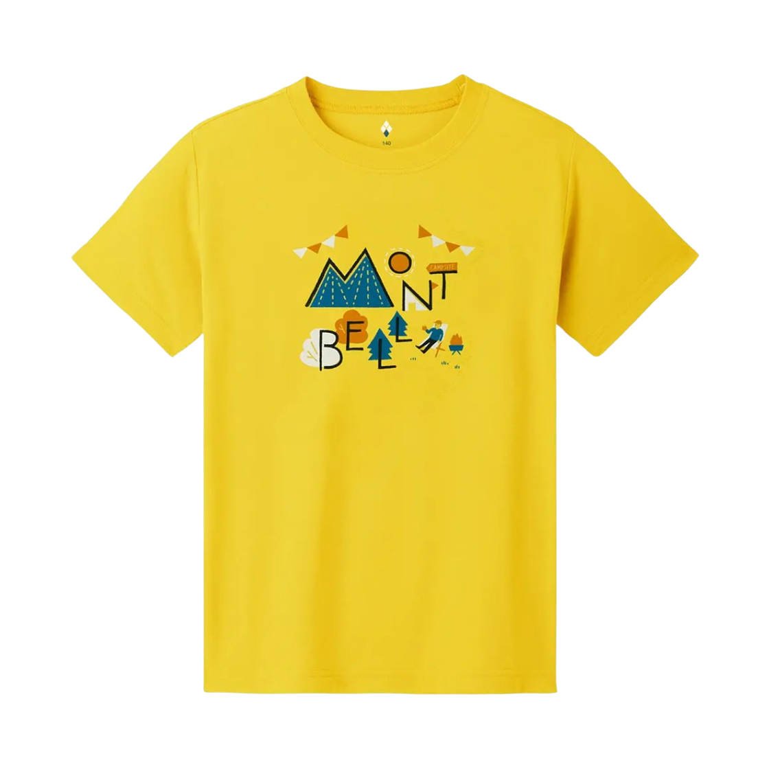 2104843 (Kids) Montbell Cotton Campsite T-Shirt Yellow