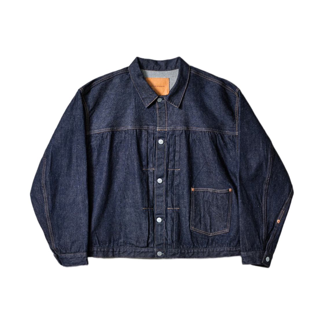 A0KS0000PVM8 Kaptain Sunshine Denim Tracker 1P Jacket Indigo