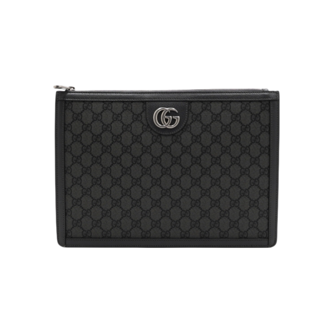 ITU7QFRPAK4L Gucci 674078 Gray GG Portfolio Case Unisex Clutch Bag