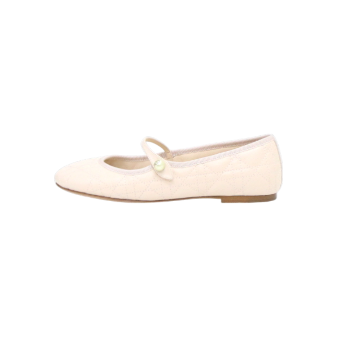 ITNNHDPWOGVG Dior KDB860CQC Pink Cannage Pearl CD Logo Ballerina Flats