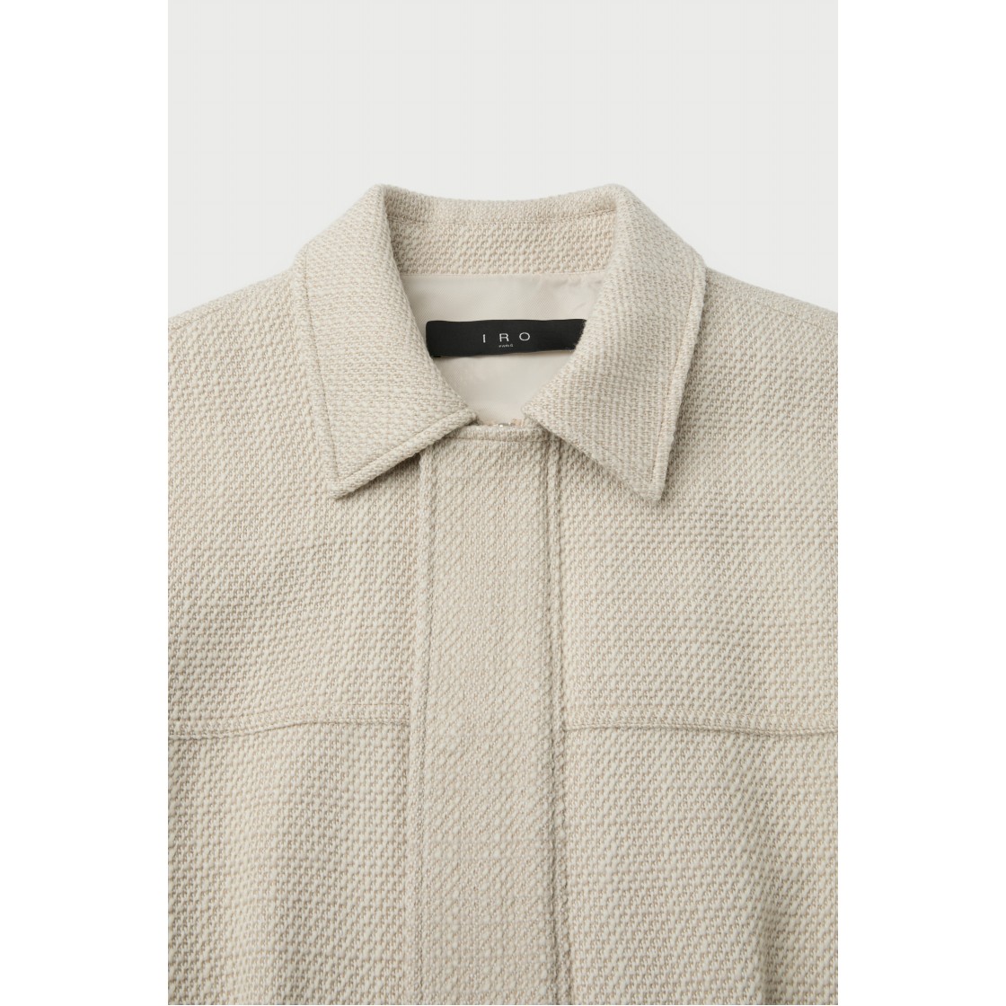 이로 갈레트 트위드 집업 카라 블루종 아이보리(IRO Galet Tweed Zip-Up Collared Blouson Ivory) - 4