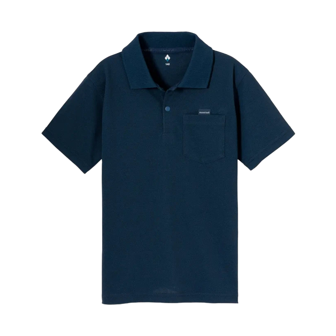 1114676 (Kids) Montbell Wickron Polo Shirt Navy