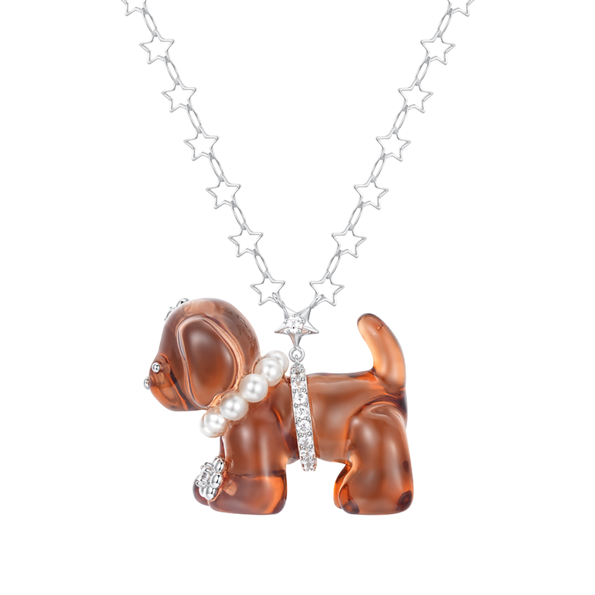 위민 퍼피 네클리스 트랜스페어런트 - 26SS(Yvmin Puppy Necklace Transparent - 26SS)