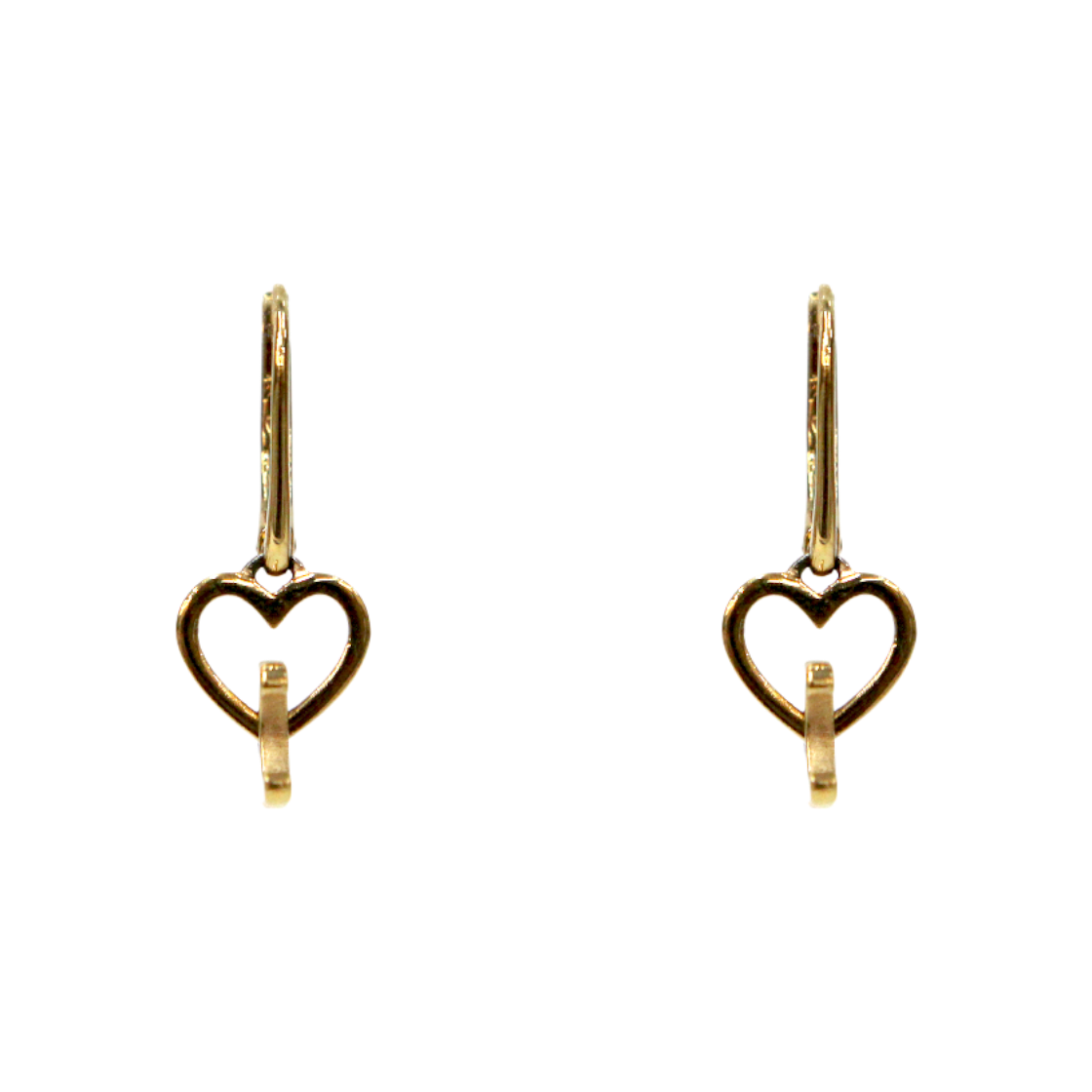 IT2PJI5I3HP2 Celine Heart Trio Gold Earrings A-B48936
