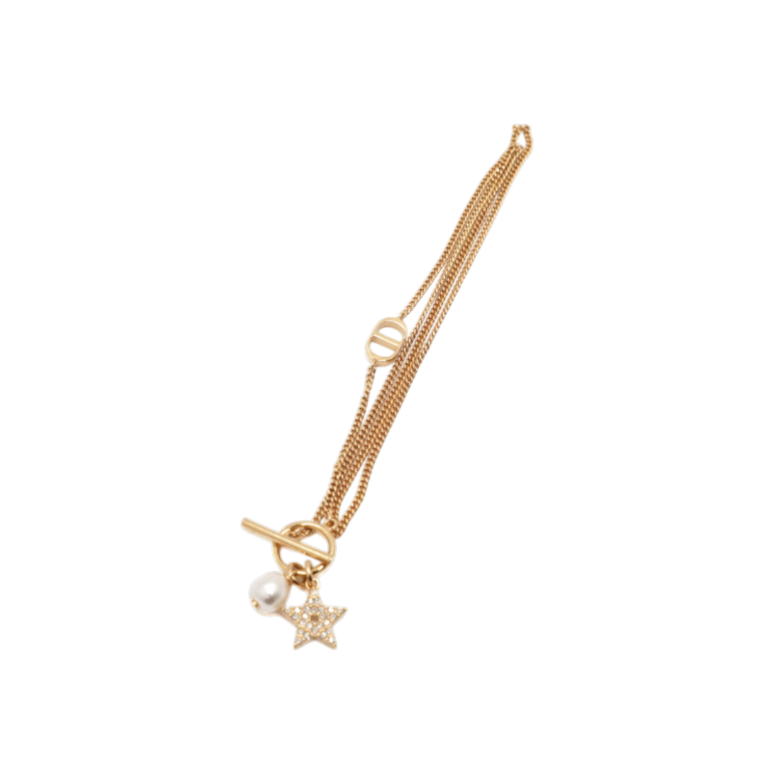 ITWE93S67LVU Dior CD Crystal Star Gold Finish Metal Bracelet