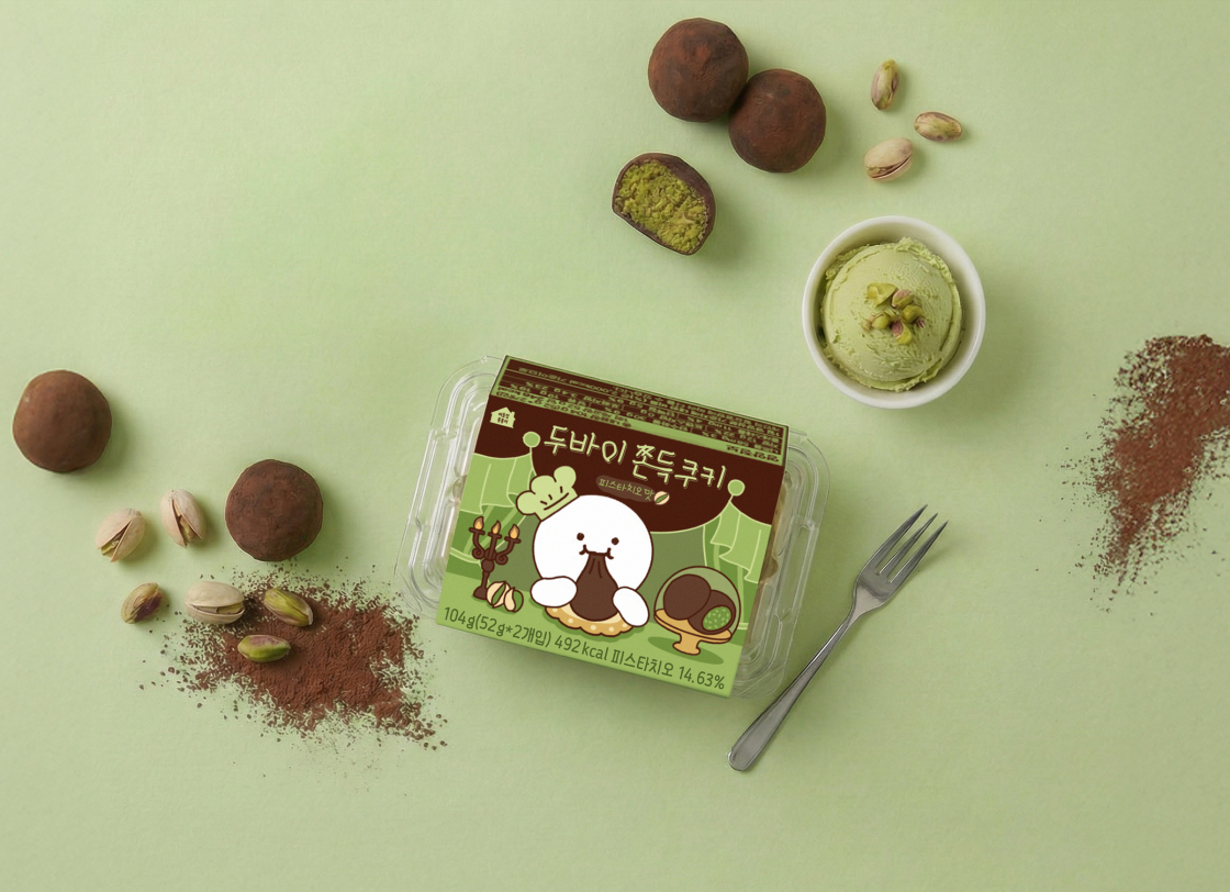 [KREAM 단독] 이웃집통통이 두바이쫀득쿠키 4구 세트 (피스타치오 2개입*2)([KREAM 단독] tongtonge Dubai Style Chewy Cookies Pistachio Set) - 2