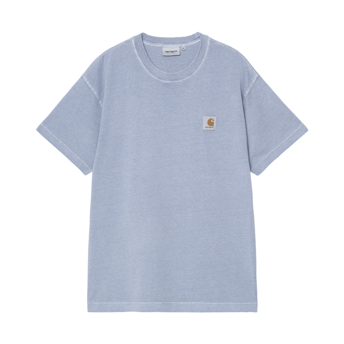I029949-3HX-GD Carhartt WIP S/S Nelson T-Shirt Gentle Blue Garment Dyed