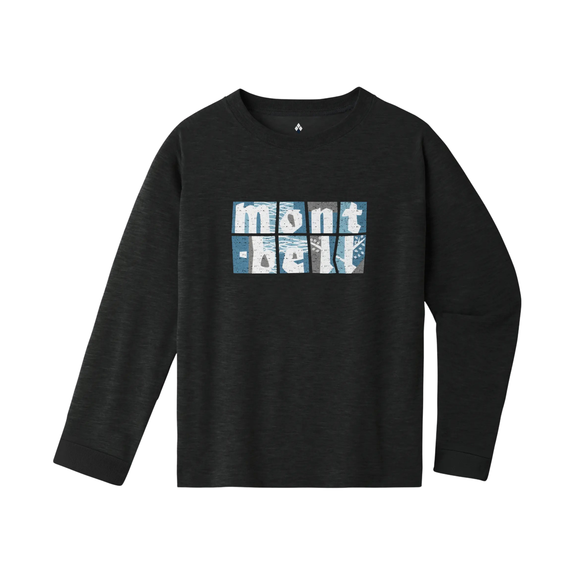 1114911 (Kids) Montbell Wickron Lakeshore Long Sleeve T-Shirt Dark Gray
