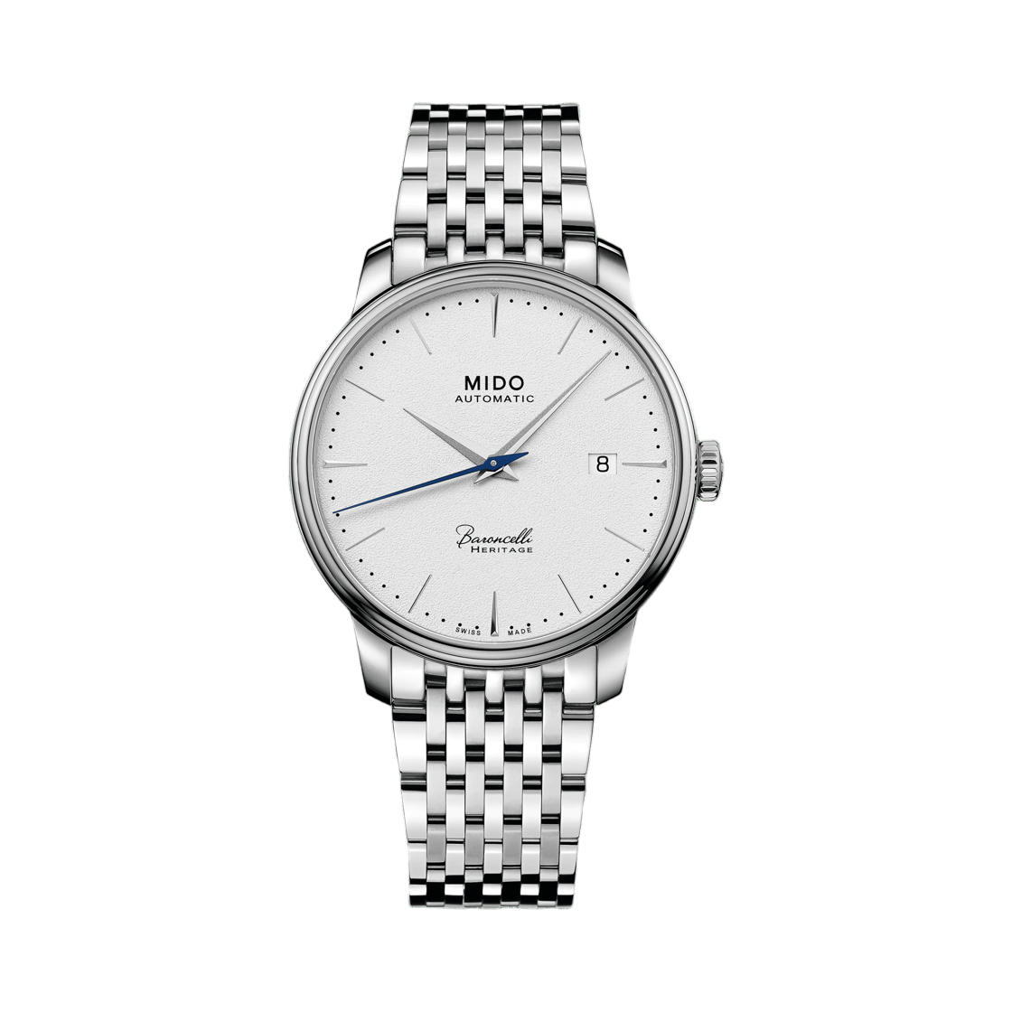 미도 바론첼리 헤리티지 스테인리스 스틸 화이트(Mido Baroncelli Heritage Stainless Steel White)