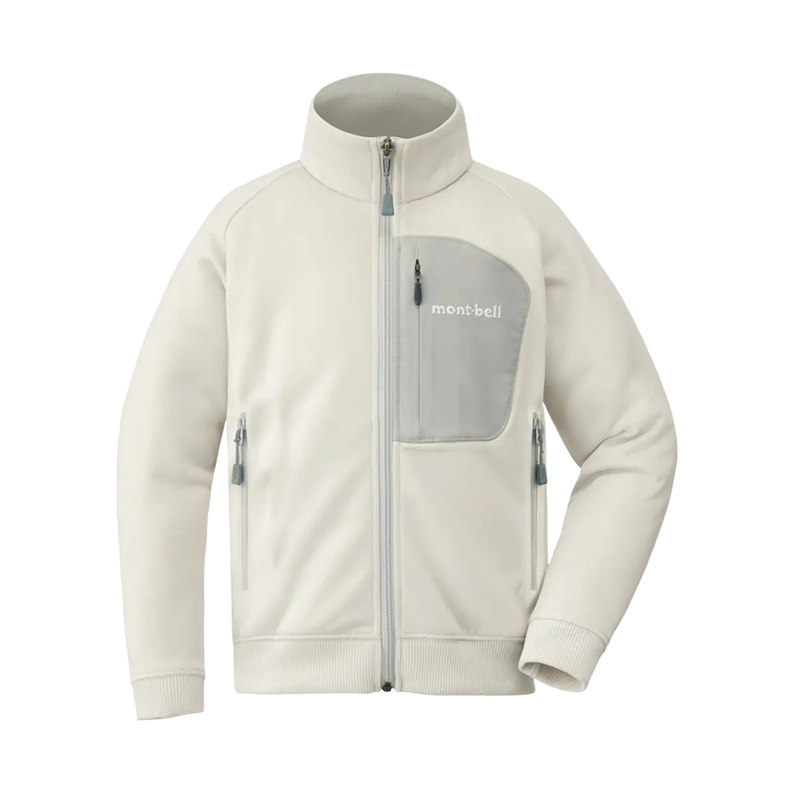 1114395 (Kids) Montbell Mountain Jersey Jacket White Smoke