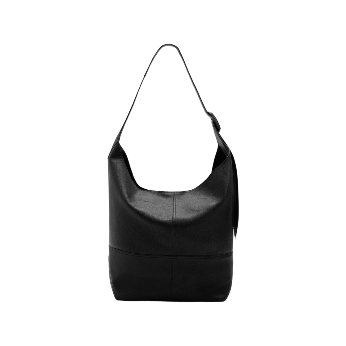 아미 블랙 토뤼옹 레더 에티엔 크로스바디백 블랙(AMI Black Taurillon Leather Etienne Crossbody Bag Black) - 3